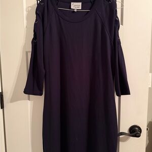 Lynn Ritchie Navy Blue Dress . Soft and stretchier. Great for travel